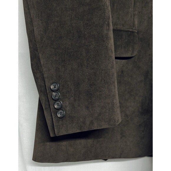 Ralph Lauren 2 Button Brown Thin Line Corduroy Blazer Sports Coat size 44 - Picture 6 of 7